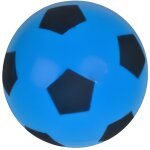 Ballon foot en mousse bleu 20 cm - pour interieur ou exterieur - taille 5 - football - jeu balle soft ... Ballon foot en mousse bleu 20 cm - pour interieur ou exterieur - taille 5 - football - jeu balle soft ...