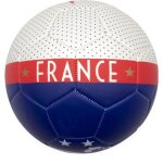 Ballon de football - fff - equipe france fff points - taille 5 - blanc / bleu - licence officielle fff ...