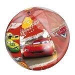 Ballon gonflable - mondo - cars - diamtre 50 cm - rouge - pour plage et jardin