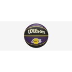 Ballon de basketball - wilson - los angeles lakers - taille 7 - violet / noir / jaune - exterieur cuir ...