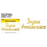 Ballon mtal anniversaire 4. 5m or