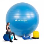 Ballon pilates mobiclinic swiss ball ballon yoga anti - drapant anti - perforation gonfleur inclus lavable ...