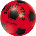 Ballon en plastique mondo - super t�l� - 23 cm - rouge et noir - mixte - adulte