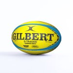 Ballon de rugby dentrainement - gtr4000 - fluo - gilbert - taille 5