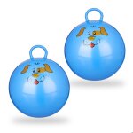 Ballon sauteur lot de 2 ballon gonflable motif chien int�rieur et ext�rieur avec poign�e 45 cm de diam�tre ...