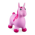 Relaxdays licorne ballon sauteur cheval avec pompe gonflable jouet jeux enfant animaux 50 kg sans bpa ...