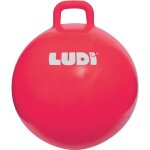 Ballon sauteur xxl ludi rouge - pour enfants dès 5 ans - résistant et polyvalent Ballon sauteur xxl ludi rouge - pour enfants dès 5 ans - résistant et polyvalent