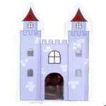 Ballotin carton ch�teau fort gris avec plexi