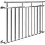 Monzana� balustrade de balcon fran�ais 156 cm acier inoxydable main courante garde - corps s�curit� fen�tre ...
