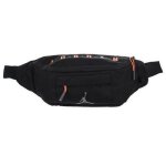 Sac banane - nike - air jordan - noir et orange - 100% polyester - h16 x l40 x p8cm