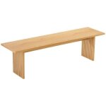 Banc en bois scandinave alma 3 places ? 160 x 42 x 45 cm naturel / marron