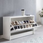 Banc de chaussure zoey blanc sabots de chaussures en bois chaussure banc 80 cm Banc de chaussure zoey blanc sabots de chaussures en bois chaussure banc 80 cm