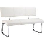 Banc design vilas si�ge avec 3 places banquette au pi�tement chrom� et dossier au rev�tement synth�tique ...