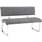 Banc design vilas si�ge avec 3 places banquette au pi�tement chrom� et dossier au rev�tement synth�tique ...