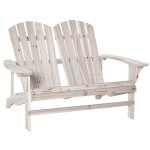 Outsunny - banc de jardin - bois naturel de sapin - 129x90x86cm - bois naturel Outsunny - banc de jardin - bois naturel de sapin - 129x90x86cm - bois naturel