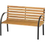 Outsunny - banc - bois - 122x60x83cm - marron