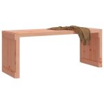 Banc de jardin extensible en bois massif douglas - salutuya - bd1751 - marron - 2 personnes - naturel ...