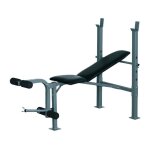 Banc de musculation homcom acier 165x68x114cm noir