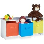 Relaxdays banc de rangement enfant albus caisse à jouets colorée banc en bois boîte à jouets pliable ... Relaxdays banc de rangement enfant albus caisse à jouets colorée banc en bois boîte à jouets pliable ...