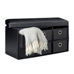 Relaxdays banc de rangement hxlxp: 38 x 76 x 38 cm 6 compartiments amovibles tabouret pouf simili cuir ... Relaxdays banc de rangement hxlxp: 38 x 76 x 38 cm 6 compartiments amovibles tabouret pouf simili cuir ...