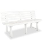 Promobanc de terrasse lmt - banc de jardin 1455 cm plastique blanc 1051kg