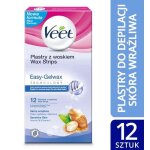 Bande adhésive de cire corporelle veet pour peaux sensibles 12 pcs Bande adhésive de cire corporelle veet pour peaux sensibles 12 pcs
