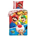 Housse de couette - nintendo - super mario bros - 100% coton - r�versible - 140x200 cm