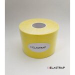 Bande kinsiologie - strapping kin - jaune - 5cm x 5m - waterproof - acrylique ondul