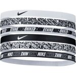 Bandeaux pour cheveux nike - noir / blanc - ensemble de 6 - stretchy et confortable Bandeaux pour cheveux nike - noir / blanc - ensemble de 6 - stretchy et confortable