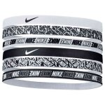 Bandeau de running nike 6pk - blanc / noir - taille unique