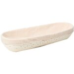 Banneton ovale - patisse - rotin naturel - toile amovible - 28 x 13 cm Banneton ovale - patisse - rotin naturel - toile amovible - 28 x 13 cm