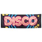 Bannire - disco fever - 74 cm x 2. 20 m - polyester - dcoration de fte - intrieur