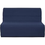Banquette bz 140x190 - tissu bleu marine - melissa