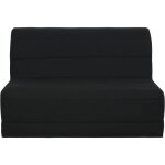 Banquette bz 140x190 - tissu noir - melissa