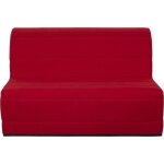 Banquette bz 140x190 - tissu rouge - melissa