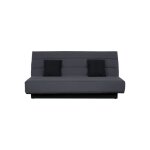 Banquette clic clac 120x190 - tissu gris - melissa