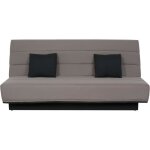 Banquette clic clac 120x190 - tissu taupe - melissa