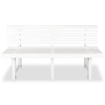 Banquette de jardin banc de jardin en plastique 1455 x 49 x 74 cm (i x p x h) pour jardinbalcon patio ...