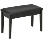 Banquette piano homcom rev�tement synth�tique pu 75x35x49cm noir