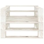 Banquette - umr - blanc fauteuil palette de jardin bois blanc - [u62o1u]