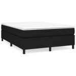 Sommier tapissier - garosa - noir - 140x190 cm - tissu 100% polyester - pieds inclus