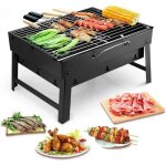 Barbecue charbon de bois - folaya - mod�le d�montable - portable - acier inoxydable - 5 - 7 personnes ...