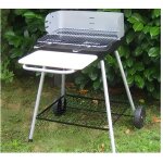 Barbecue à charbon de bois avec fonction rôtissoire - noir - 70 x 79 x 86 cm Barbecue à charbon de bois avec fonction rôtissoire - noir - 70 x 79 x 86 cm