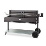Barbecue  charbon mechoui le marquier 120 x 32 sur chariot roulant