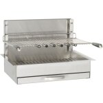 Barbecue charbon forgeadour encastrable inox 961. 66