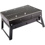 Barbecue � charbon - classic - portable et pliant - acier inox - id�al camping et pique - nique