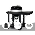 Barbecue � charbon kettle pro 57 cm sur chariot + housse deprotection + r�tissoire + lot de 2 paniers ...