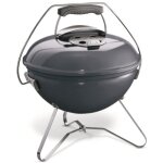 Barbecue � charbon portable smokey joe premium - weber - �37 cm - acier chrom� - bleu