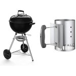 Barbecue  charbon weber original kettle - weber -  47 cm - chemine dallumage compacte rapidfire incluse ...