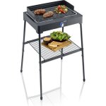 Barbecue lectrique severin - pg8568 - surface de cuisson 445x26cm - hauteur 85cm - 2200w